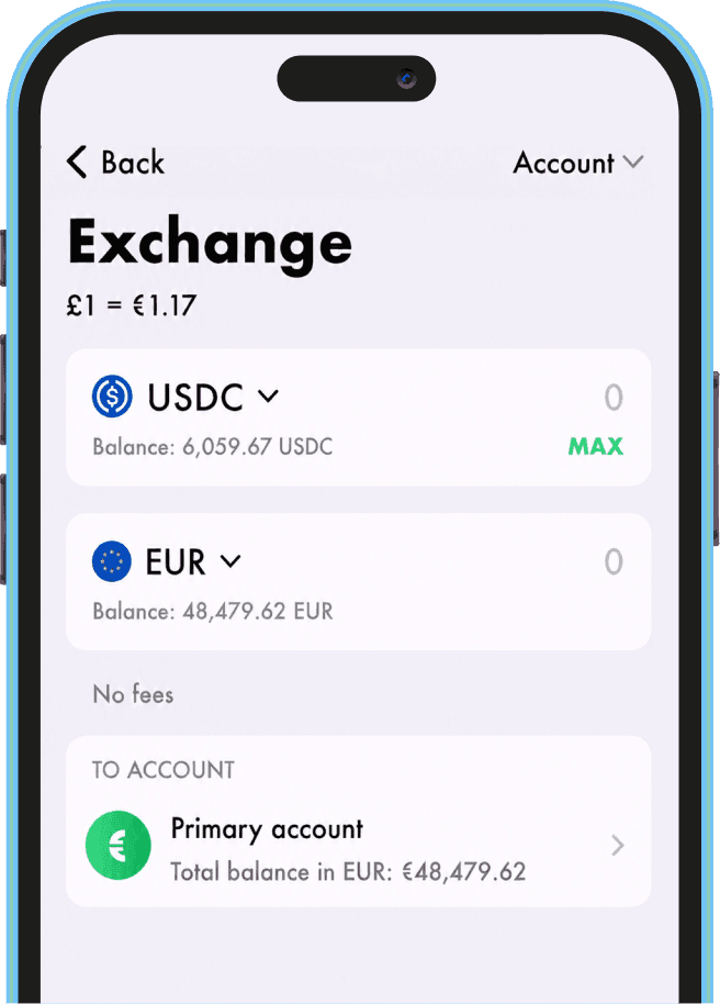 Select assets & amount